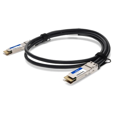 AddOn Networks CAB-D-D-200G-2-5M-AO InfiniBand/fibre optic cable 2.5 m QSFP-DD Black, Silver