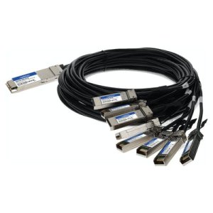 AddOn Networks CAB-O-8S-200G-1M-AO InfiniBand/fibre optic cable OSFP 8xSFP28 Black, Silver