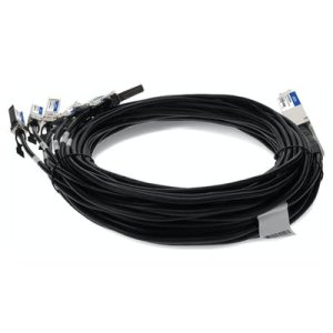 AddOn Networks CAB-O-8S-200G-1M-AO InfiniBand/fibre optic cable OSFP 8xSFP28 Black, Silver