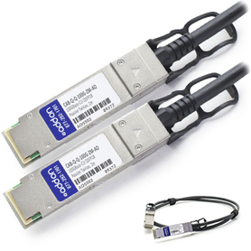 AddOn Networks 2m, 2xQSFP28 InfiniBand/fibre optic cable QSFP28 Black