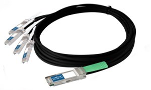 AddOn Networks QSFP+ / 4xSFP+, 1m InfiniBand/fibre optic cable QSFP+ 4 x SFP+ Black