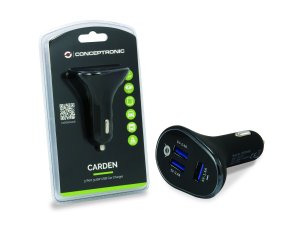 Conceptronic CARDEN06B mobile device charger Universal Black Cigar lighter Auto