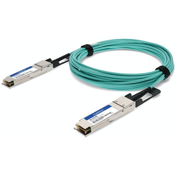 40GBase-AOC QSFP+ Active Optical Cable (850nm, MMF, 12m)