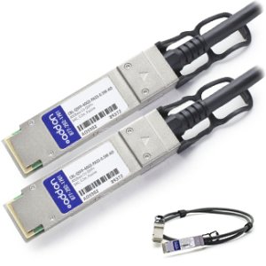 AddOn Networks QSFP+/QSFP+ 0.5m InfiniBand/fibre optic cable QSFP+ Black