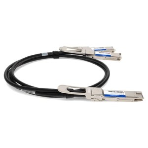 AddOn Networks DAC-Q56DD-2Q56-2M-AO InfiniBand/fibre optic cable QSFP-DD 2xQSFP56 Black, Silver