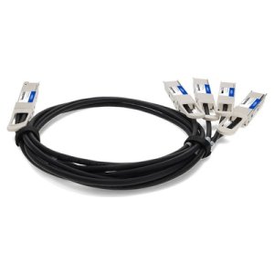 AddOn Networks DAC-Q56DD-4Q28-1M-AO InfiniBand/fibre optic cable 4xQSFP28 QSFP-DD Black, Silver