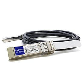 AddOn Networks 0.5m, 2xSFP+ InfiniBand/fibre optic cable SFP+ Black