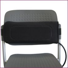 Hypertec Portable Deflatable Sculptured Lumbar Support - Push button valve for deflation. Includes adjustable