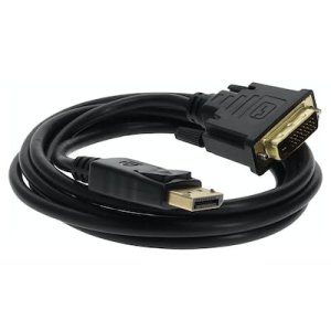 3m DisplayPort 1.2 Male to DVI-D Dual Link (24+1 pin) Male Black Cable Which Requires DP++ For Resolution Up to 2560x1600 (WQXGA)