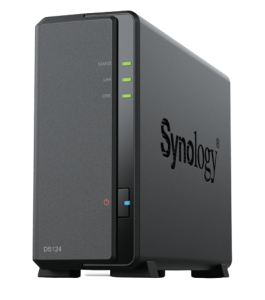 Synology DiskStation DS124 NAS/storage server Desktop Realtek RTD1619B 1 GB DDR4 DiskStation Manager Black