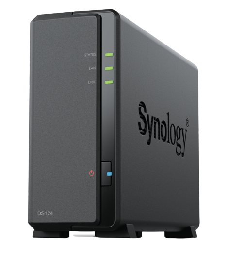 Synology DiskStation DS124 NAS/storage server Desktop Realtek RTD1619B 1 GB DDR4 DiskStation Manager Black