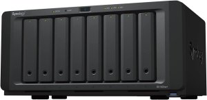 Synology DS1823xs+ 128TB (Synology HAT53) 8 bay desktop NAS - AMD Ryzen V1780B 8GB DDR4 SO-DIMM (expandable 32GB) 2 x 1GbE and 1 x 10GbE 2 x M.2 2280 NVMe slots Powerful Performance : Over 3100/2600 MB/s sequential read/write throughput and over 173100/8