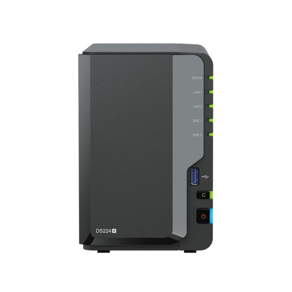 Synology DiskStation DS224+ NAS Desktop Intel® Celeron® J4125 2 GB DDR4 16 TB HDD DiskStation Manager Black