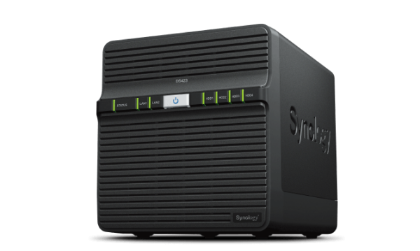 Synology DS423 NAS Realtek RTD1619B 2 GB DDR4 16 TB HDD DiskStation Manager Black