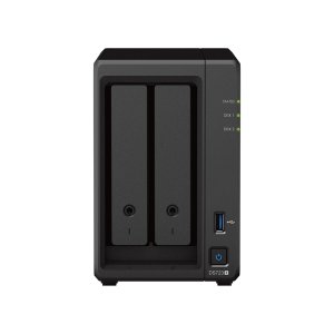 Synology DiskStation DS723+ NAS Desktop AMD Ryzen R1600 2 GB DDR4 12 TB HDD DiskStation Manager Black