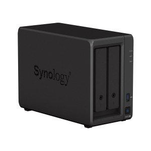 Synology DiskStation DS723+ NAS Desktop AMD Ryzen R1600 2 GB DDR4 24 TB HDD DiskStation Manager Black