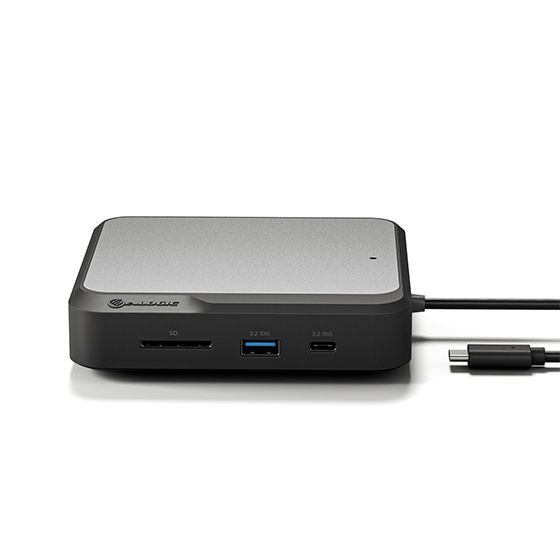 ALOGIC DUCD2 laptop dock/port replicator Wired USB 3.2 Gen 2 (3.1 Gen 2) Type-C Grey, Black