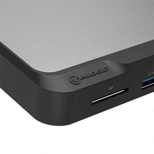 ALOGIC DUCD2 laptop dock/port replicator Wired USB 3.2 Gen 2 (3.1 Gen 2) Type-C Grey, Black