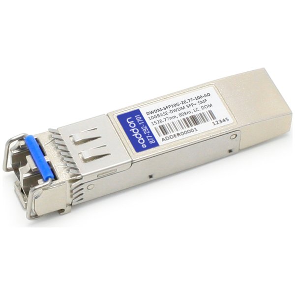 Cisco DWDM-SFP10G-28.77 Compatible TAA Compliant 10GBase-DWDM 100GHz SFP+ Transceiver (SMF, 1528.77nm, 100km, LC, DOM)