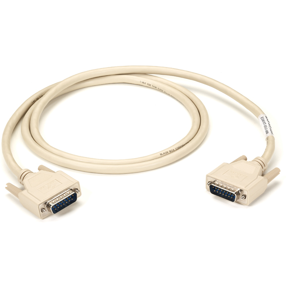 Black Box DB15/DB15, 3-m serial cable Beige 3 m