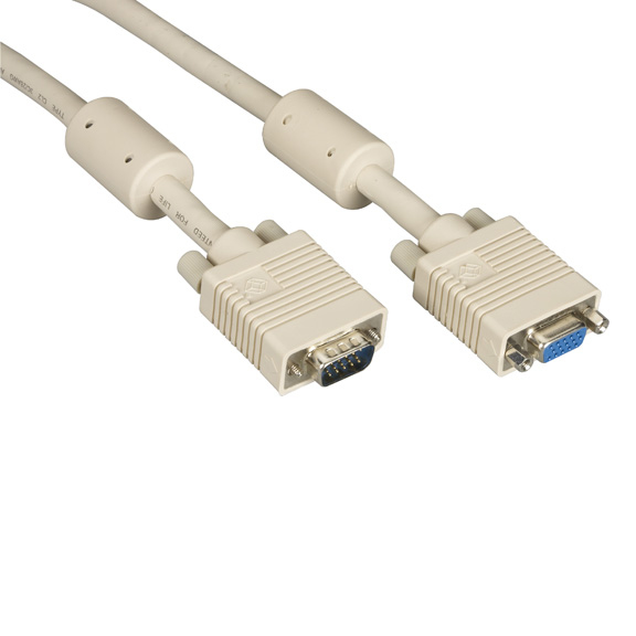 Black Box VGA/VGA, 20ft VGA cable 6 m VGA (D-Sub) Beige