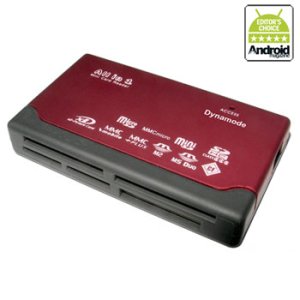 All-in-one USB connected flash card reader