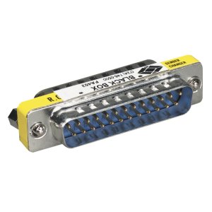 Black Box FA402-R2 cable gender changer DB25 Metallic, Yellow