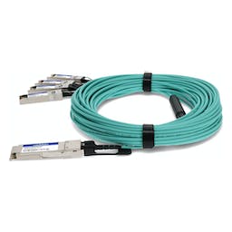 AddOn Networks FCBN510QE2C20-AO InfiniBand/fibre optic cable 20 m QSFP+ 4xSFP+ Aqua colour, Silver