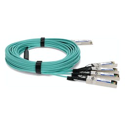 AddOn Networks FCBN510QE2C20-AO InfiniBand/fibre optic cable 20 m QSFP+ 4xSFP+ Aqua colour, Silver