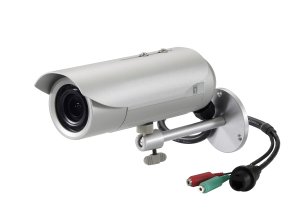 LevelOne HUBBLE Varifocal IP Network Camera, 5-Megapixel, 802.3af PoE, IR LEDs, Vandalproof, two-way audio, Indoor/Outdoor