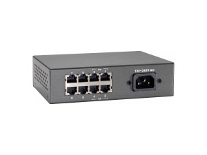 LevelOne 8-Port Fast Ethernet PoE Switch, 802.3at/af PoE, 4 PoE Outputs, 65W