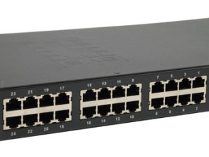 LevelOne 26-Port Fast Ethernet PoE Switch, 24 PoE Outputs, 2 x Gigabit SFP, 380W