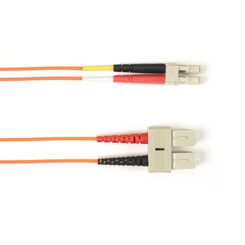 Black Box FOCMR10-001M-SCLC-OR InfiniBand/fibre optic cable 1 m SC LC OFNR OM3 Orange