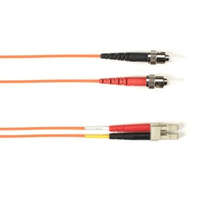 Black Box FOCMR10-002M-STLC-OR InfiniBand/fibre optic cable 2 m ST LC OFNR OM3 Orange