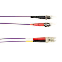 Black Box FOCMR10-002M-STLC-VT InfiniBand/fibre optic cable 2 m ST LC OFNR OM3 Violet