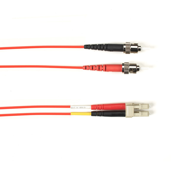 Black Box ST-LC 2m InfiniBand/fibre optic cable 2x ST 2x LC OM1 Red