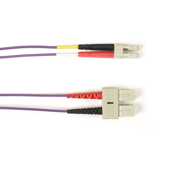 Black Box FOLZHSM-002M-SCLC-VT InfiniBand/fibre optic cable 2 m SC LC OS2 Violet