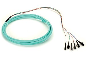 Black Box FOPT50M3-LC-12AQ-3 InfiniBand/fibre optic cable 3 m 12x LC OFNR OM3 Aqua colour