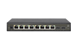 LevelOne Hilbert 10-Port Gigabit Smart Lite Switch, 8 x Gigabit RJ45, 2 x Gigabit SFP