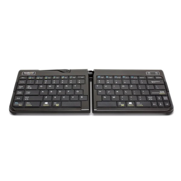 Goldtouch Go2 ergonomic split travel keyboard - Bluetooth wireless UK layout.