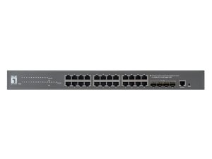 LevelOne GTP-2871 network switch Managed L3 Gigabit Ethernet (10/100/1000) Power over Ethernet (PoE) Grey