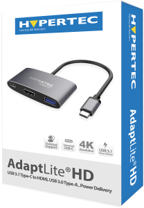 Hypertec AdaptLite VGA - Universal USB-C Adapter with VGA USB3.0 & 100W Power Delivery