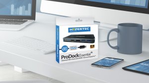 Hypertec ProDock EssentiaI 4K - Universal USB-C Dock with HDMI,VGA and DisplayPort