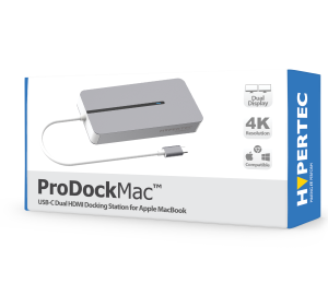 Hypertec ProDock Mac - USB-C Dual HDMI Docking Station for Apple MacBook