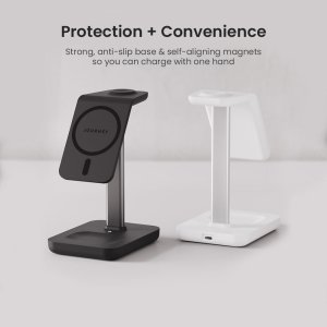 3 in 1 Wireless Charging Station, Black