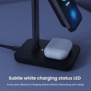 3 in 1 Wireless Charging Station, Black