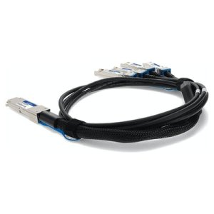 AddOn Networks JNP-100G-4X25G-1M-AO InfiniBand/fibre optic cable QSFP28 4 x QSFP28 Black, Silver