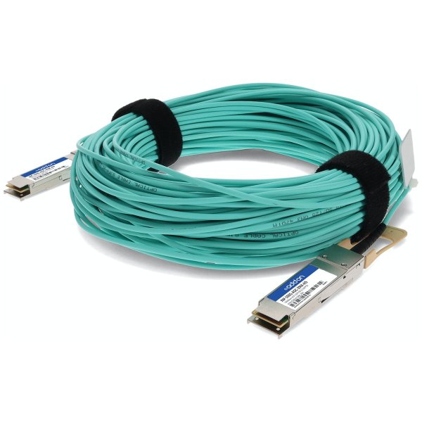 AddOn Networks JNP-100G-AOC-27M-AO InfiniBand/fibre optic cable QSFP28 Aqua colour