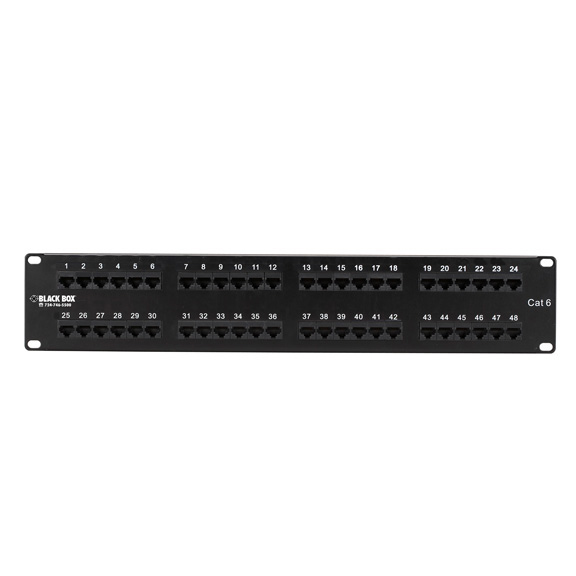 Black Box JPM648A patch panel 2U