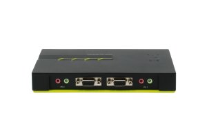 LevelOne 4-Port USB VGA KVM Switch, audio support